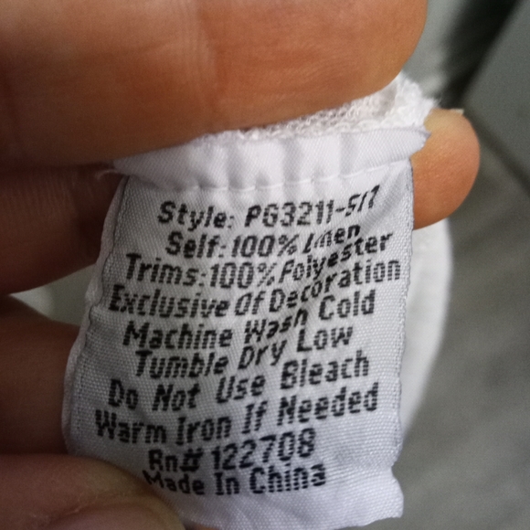 Johhny Was White Embroidered Linen Dress Xtra Smal - Picture 6 of 6